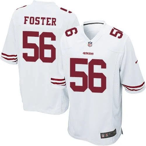 Men San Francisco 49ers 56 Reuben Foster Nike White Retired Player Game NFL Jersey